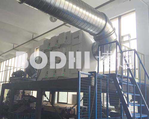 机床CNC加工中心集中静电油雾收集净化工程案例 机床CNC加工中心集中静电油雾收集净化工程案例